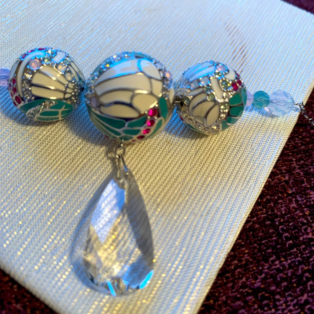 Swarovski crystal bead necklace retired